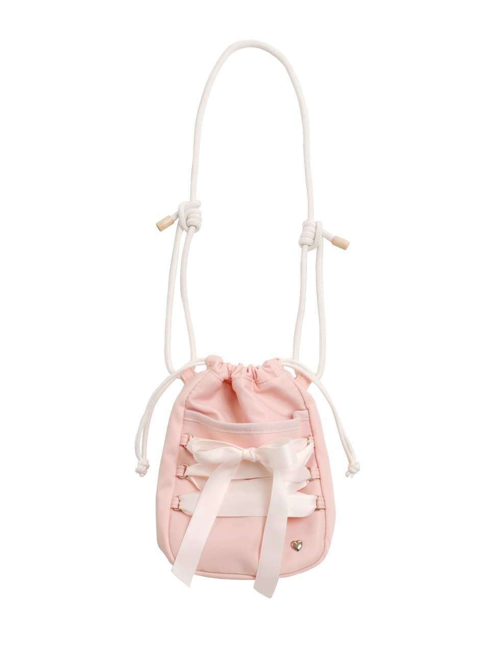 Mini sneaker ribbon bag - ballet pink - ovuni